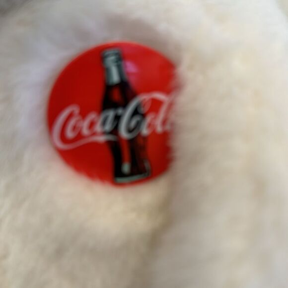Vintage Coca-Cola Plush Polar Bear White Stuffed Animal COKE Promo Teddy - Picture 3 of 8